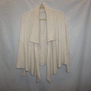 KINROSS CASHMERE ivory Cardigan S M B-34